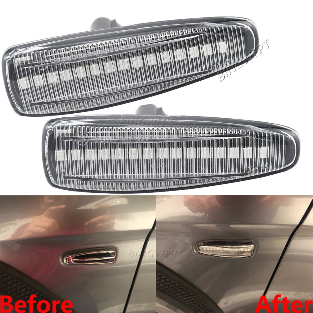 Compatible with Mitsubishi Lancer EVO Outlander Lancer Pajero Sequential Fender Light Turn Signal Side Light