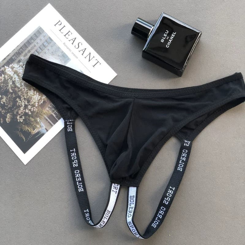 Customized Sexy Men's Mesh Transparent Thong G-String Underwear Breathable Tight Gay Briefs U-Shaped Pouch
