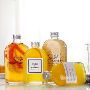 In Stock Beverage Bottle, Fruit Wine Bottle, Juice Bottle, Milk Tea Bottle, Fermented Drink Bottle, Small Wine Bottle, Car Aromatherapy Bottle, Flower Arrangement Bottle