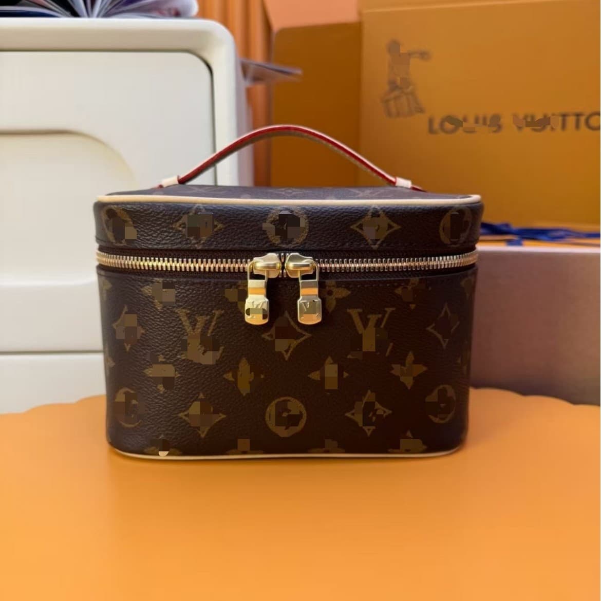 Foreign trade cross-border Lvjia presbyopic cosmetic bag gift box packaging wash box box bag large, medium and small women's bag change