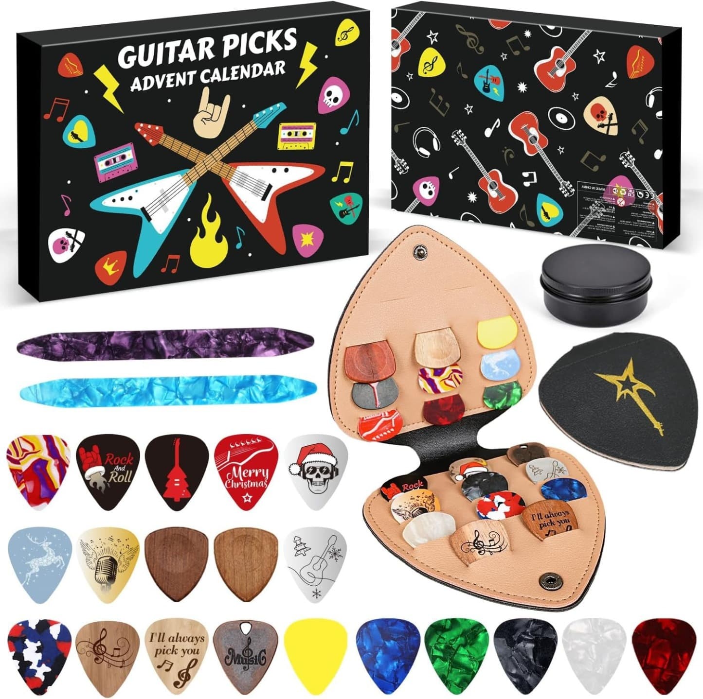 2025 Cross-border Guitar Picks Advent Calendar Blind Box