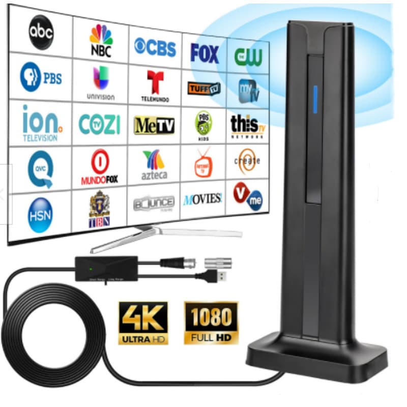 4K TV Antenna Cross-border DVB-T High Gain HD ATSC Digital Indoor ISDB-T Antenna 120 Miles