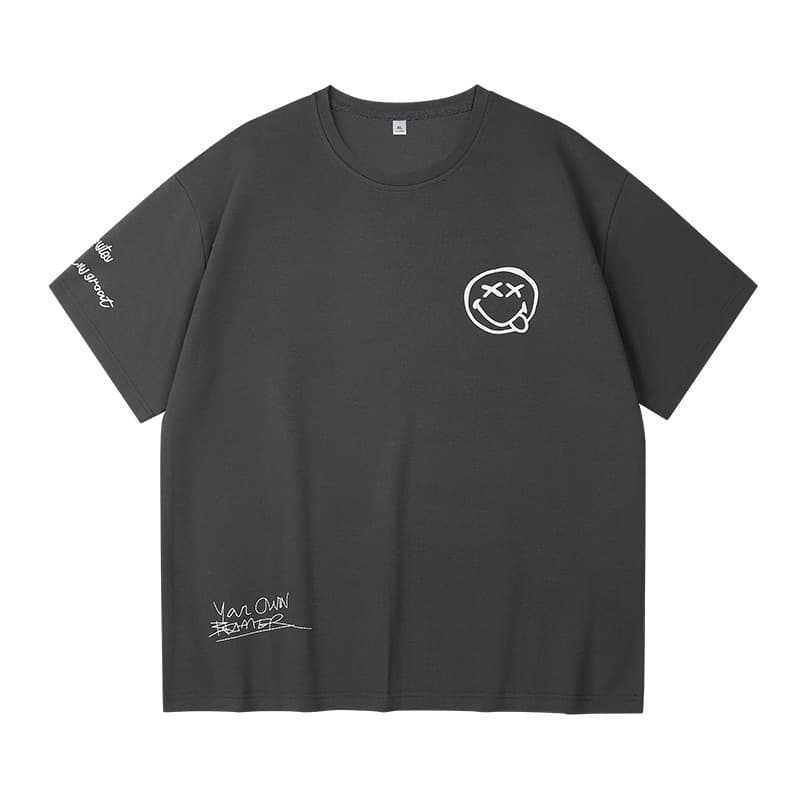 Men's T-Shirt Short Sleeve 2024 New Summer Round Neck Couple Style Half Sleeve Tee Undershirt T Klein Blue