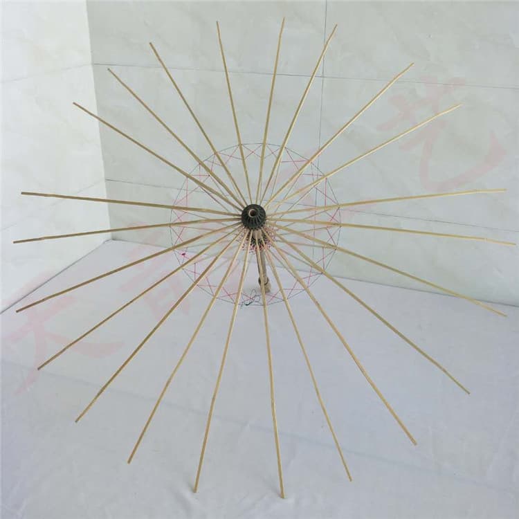 Wholesale antique-style oil paper umbrella frames, photography prop frames, DIY umbrella ribs, dance umbrella semi-finished frames