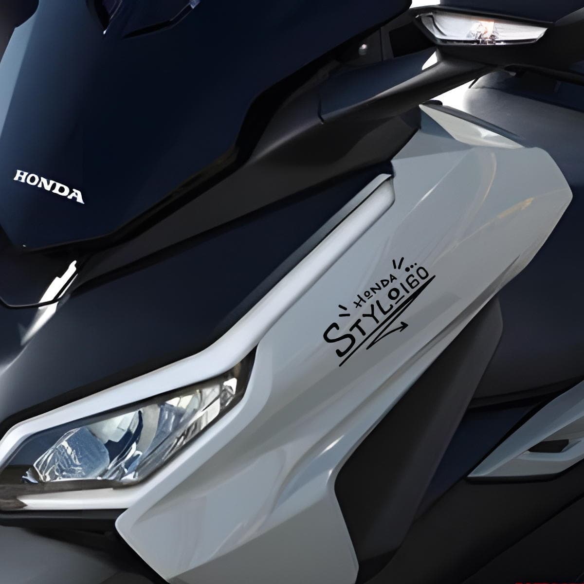 Suitable for Honda Stylo160 car front pull flower decorative stickers waterproof sun protection to block scratches