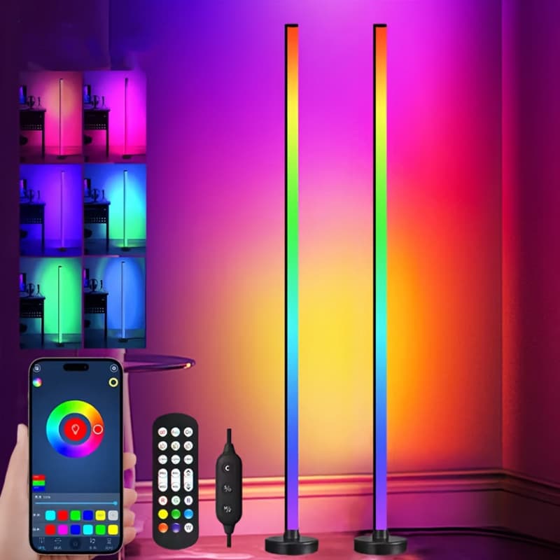2026 New Cross-Border Drop Shipping LED 1/2 Pack Toe Kick Light 16 Million DIY Color Changing RGB Cross-Border Drop Shipping