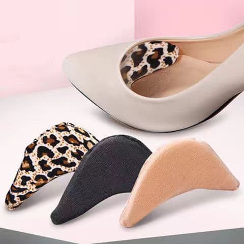Sponge toe cap, black and skin-toned leopard print forefoot pad, high heel insert, adjustable size pad, half-size pad wholesale.