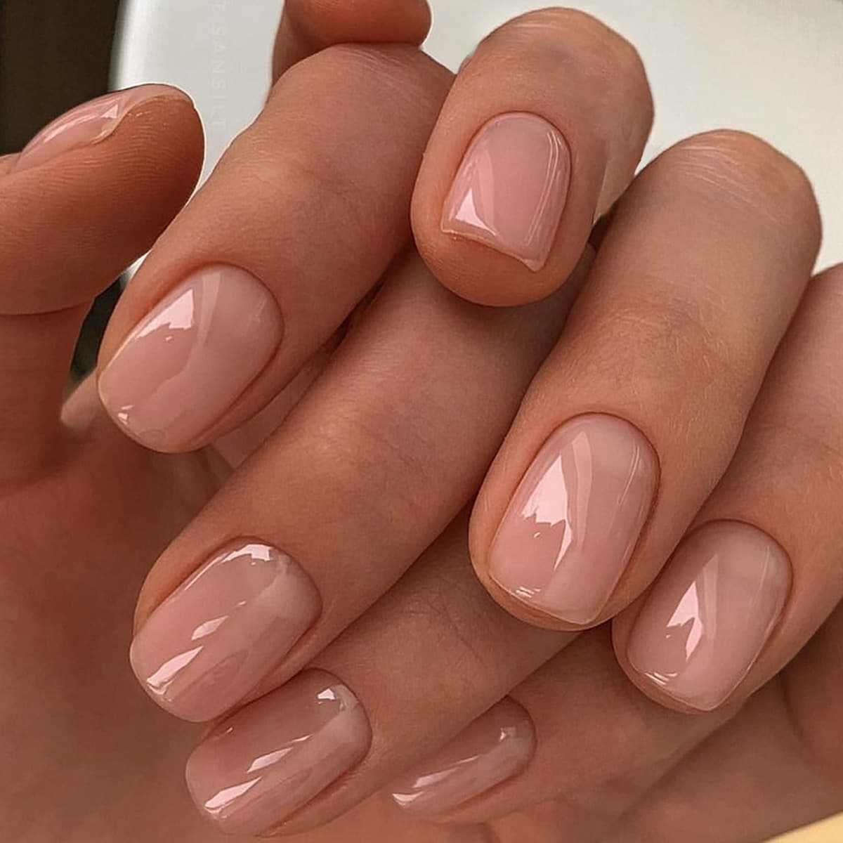 Cross-border Handmade Press-on Nails Solid Color Short Square Nail Tips Premium False Nail Collection
