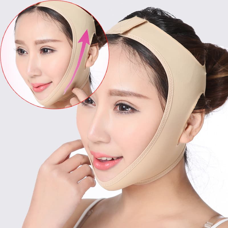 Breathable V-Shape Face Bandage Sleep Slimming Mask Facial Massager Tool Face Sculpting V-Face Device Brand