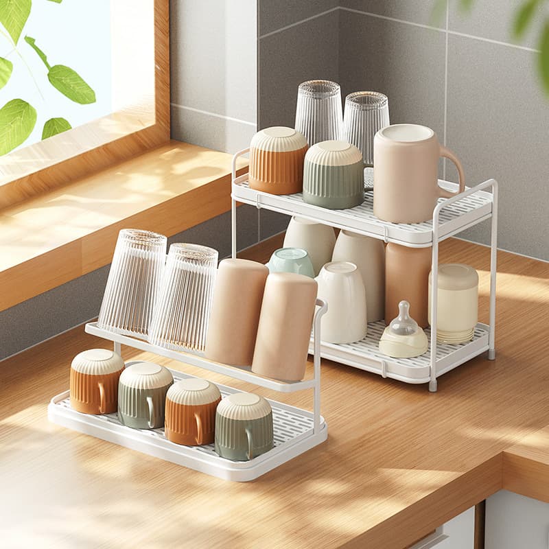 Creative Inverted Storage Cup Holder Rack Drainage Tea Cup Glass Holder Wall Mounted Display Stand Kitchen Utensils