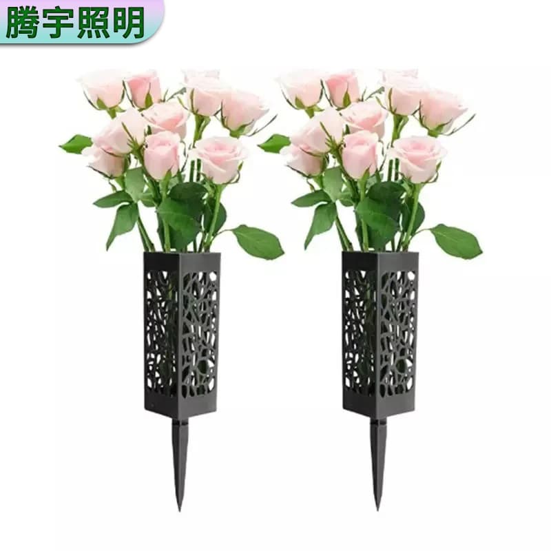 Factory wholesale of simple and beautiful indoor garden flower baskets, Chinese style baskets, garden hollow baskets, cemetery ground flower baskets