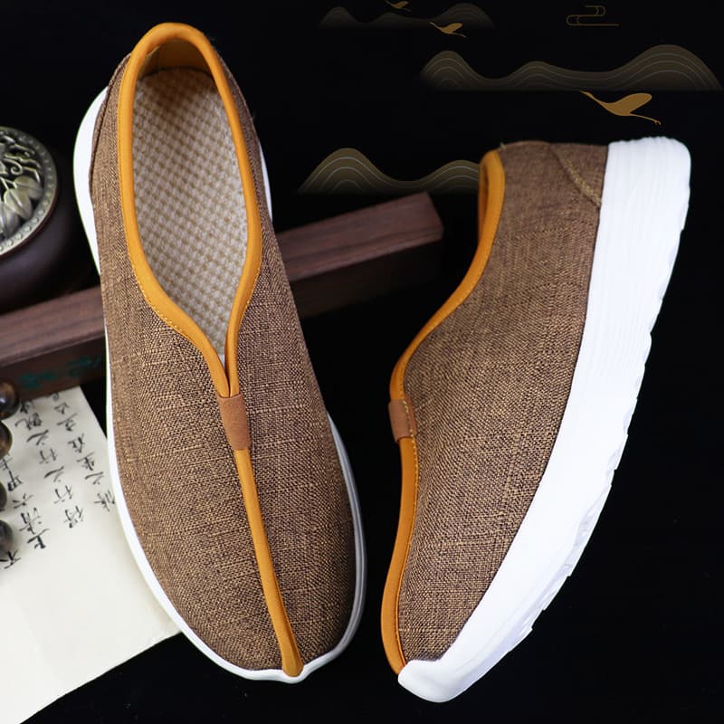Sourcing Products: Monk Shoes for Spring and Autumn, Soft Sole Monk Mesh Shoes for Summer Men's Breathable Cotton and Linen