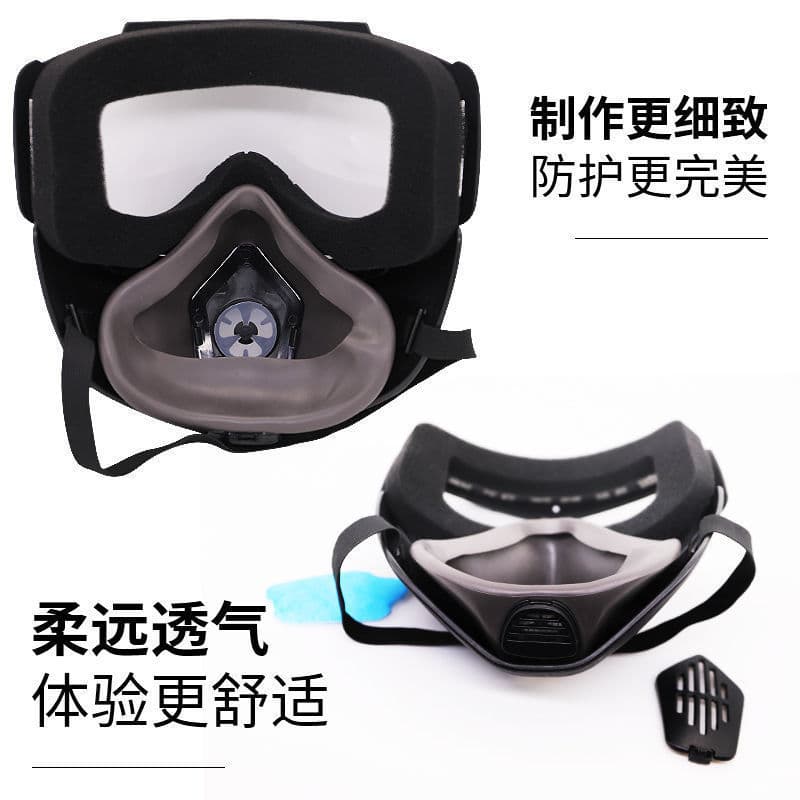 Industrial Welding Dust Mask Dust Grinding Spray Painting Pesticide Smoke and Toxin Proof Transparent Integrated Protection