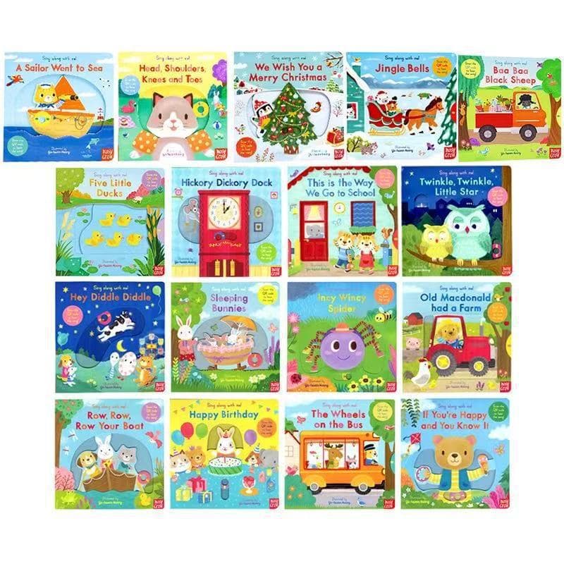English Original Sing Along Children's English Nursery Rhyme Busy Board Book Pull Tab Book
