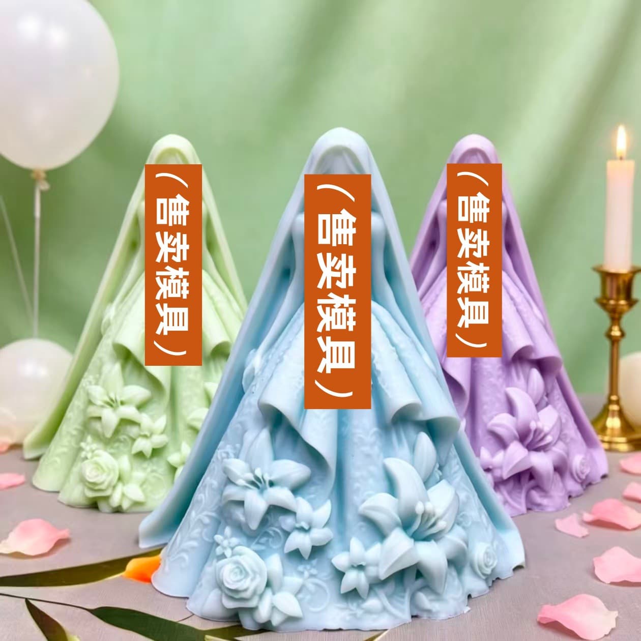 Wedding Bride Model Silicone Mold for Candle, Aromatherapy, Plaster, Soap, Home Candle Decoration Silicone Mold