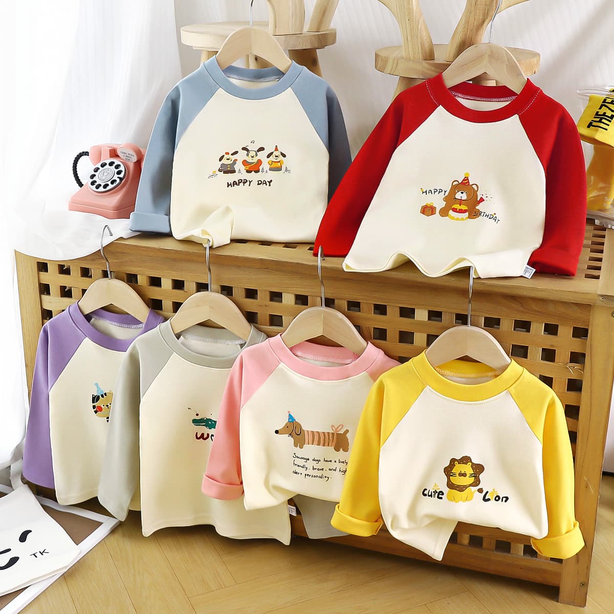 Children's long-sleeved T-shirts, autumn clothes, pure cotton baby autumn new boys' clothes, girls' bottoming shirts, children's clothing wholesale