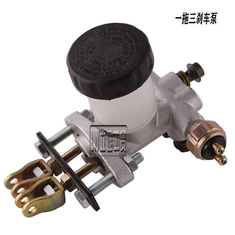 Dune buggy go-kart parts brake master cylinder foot brake triple hydraulic master cylinder brake system assembly