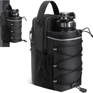 New Cross-Border Fitness Magnetic Water Bottle Bag with Magnet, Large Capacity Multi-Functional Sports Water Bottle Hanging Bag