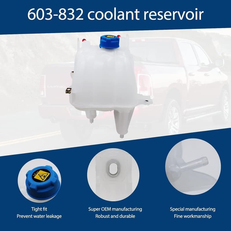 Upgrade 603-832 Coolant Reservoir Replacement 52014880AA Compatible with Ram ProMaster