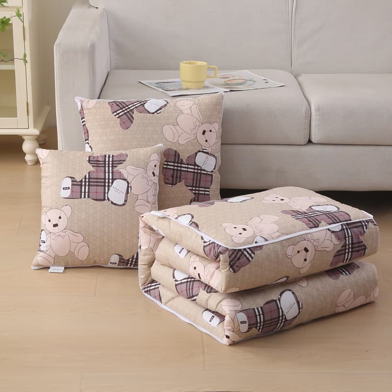 2026 new skin-friendly soft cotton quilt pillow quilt car pillow two-in-one office lunch break cushion air-conditioning quilt