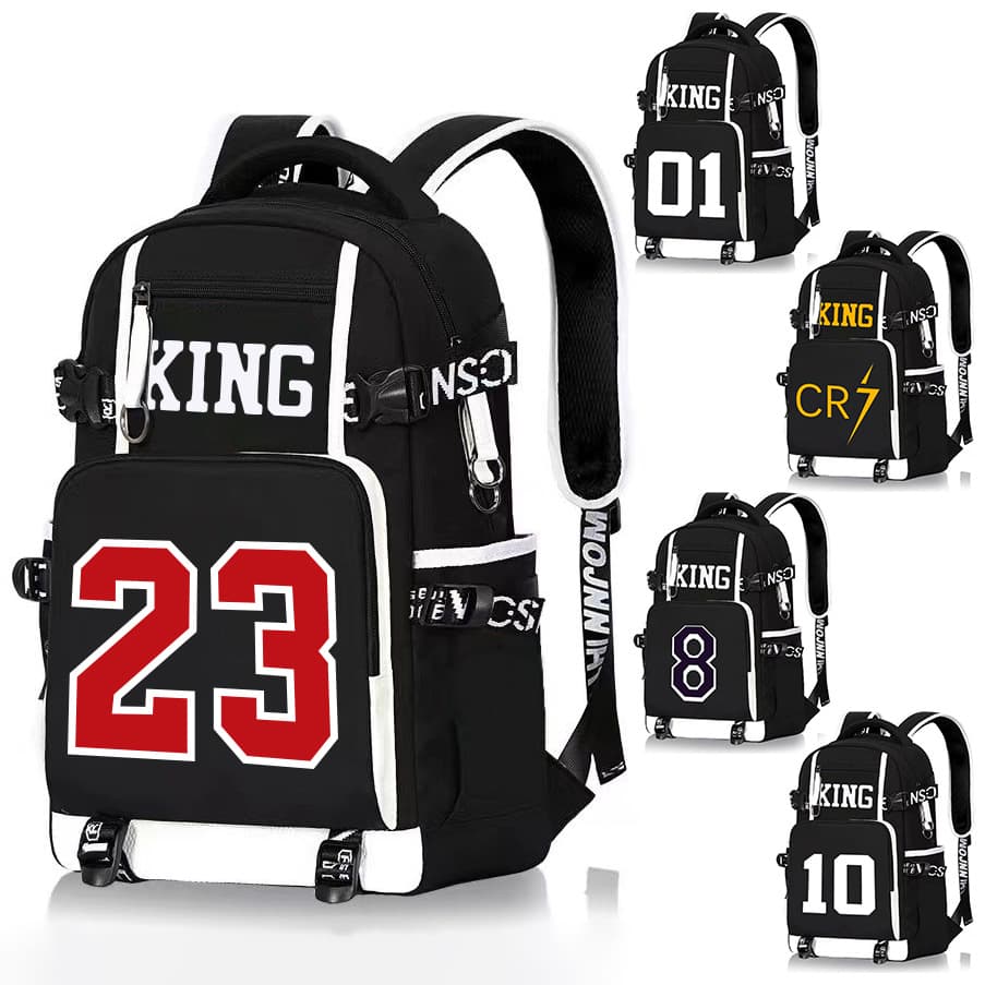 Olive Star Youth Primary and Secondary School Student Backpack Unisex Casual Travel Double Shoulder Bag Large Capacity for Students