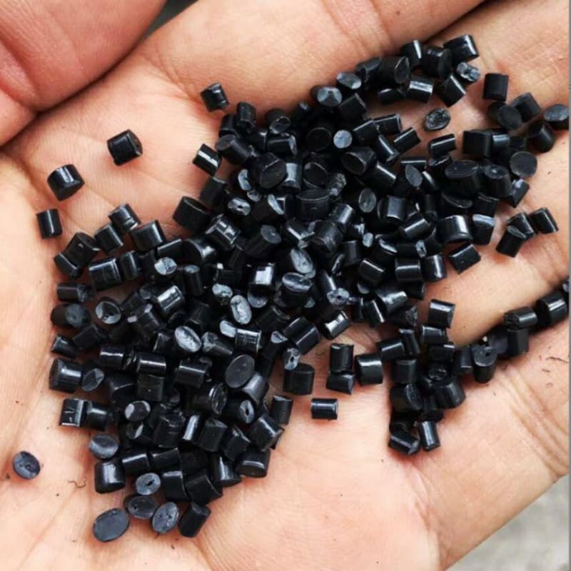 Black HIPS Recycled Plastic Granules High Impact Screw Driving Without Bursting Injection Grade Polystyrene 475 Pellets