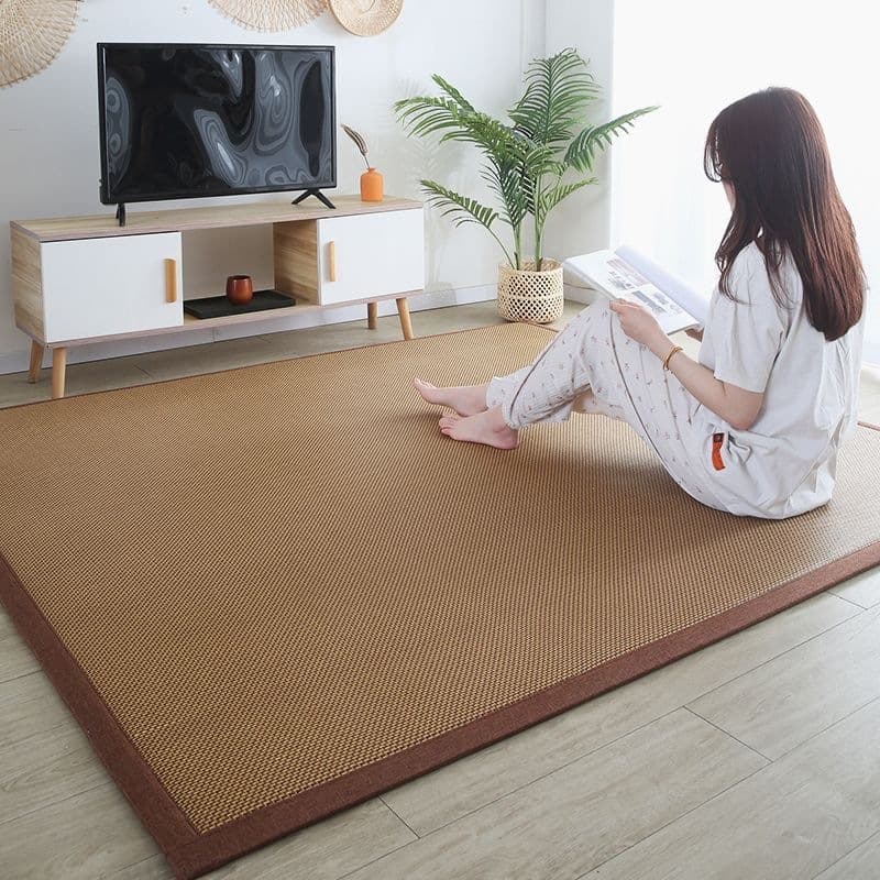Summer Japanese-style cooling mat, bay window/balcony tatami mat, straw mat, tea table, bedside rug, 1.8m dormitory mattress