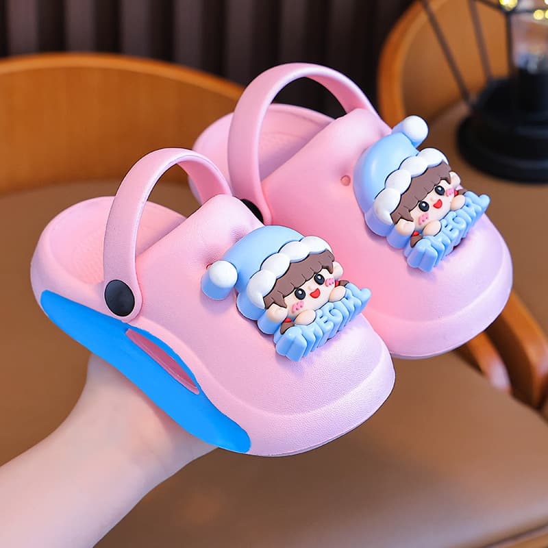 Children's Slippers Summer 2024 Boys Bathroom Non-Slip Indoor Sandals for Toddlers and Kids