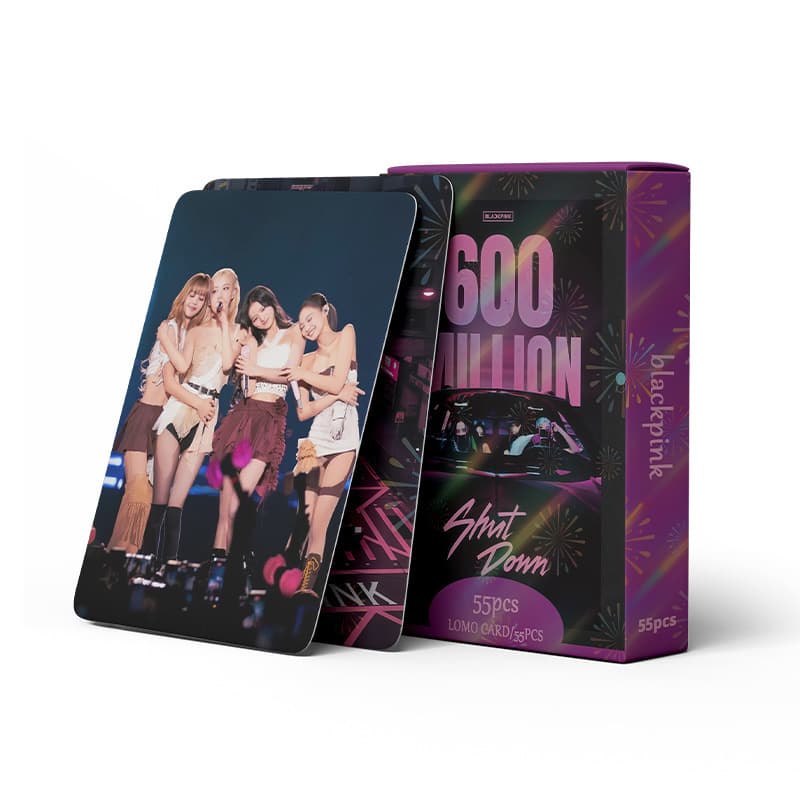 A large number of new products in stock, 55 BP pink albums, Shut Down star KPOP peripheral LOMO collection photo cards