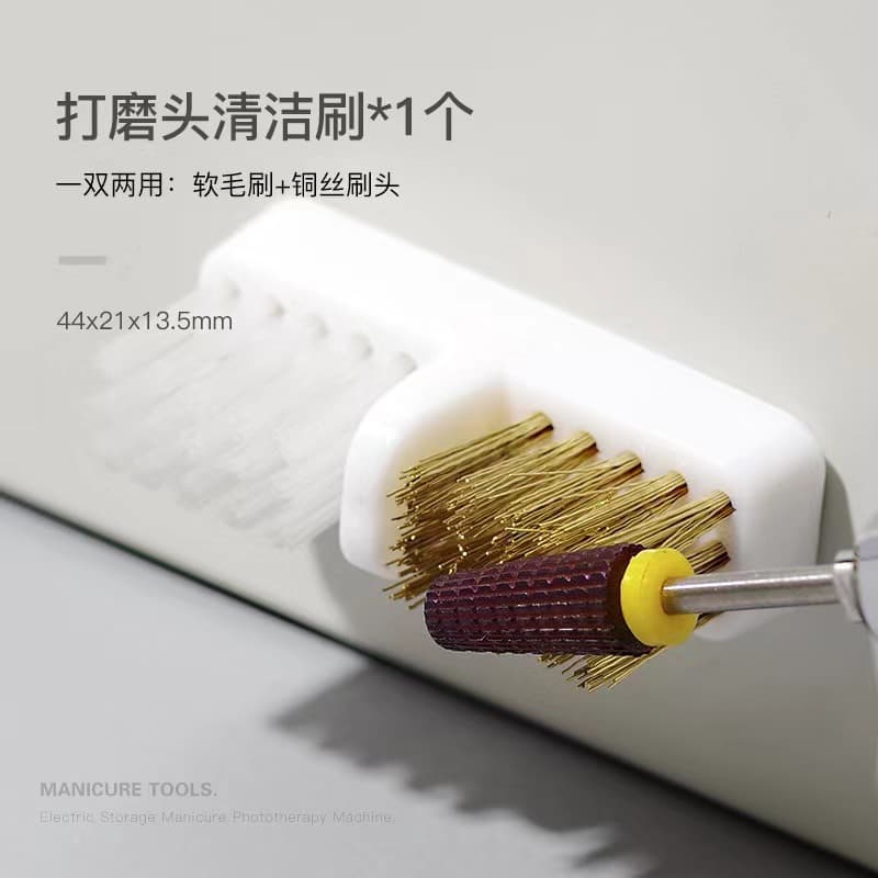Nail tool cleaning dual-use copper wire cleaning brush for electric grinder burr brush to remove dust and powder