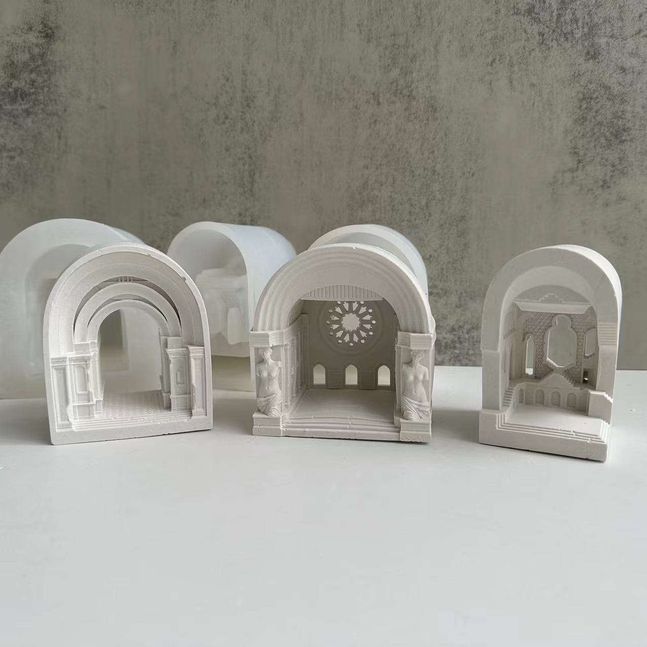 Castle Architectural Plaster Ornament Mold Nordic Castle Palace Diffuser Plaster Mold