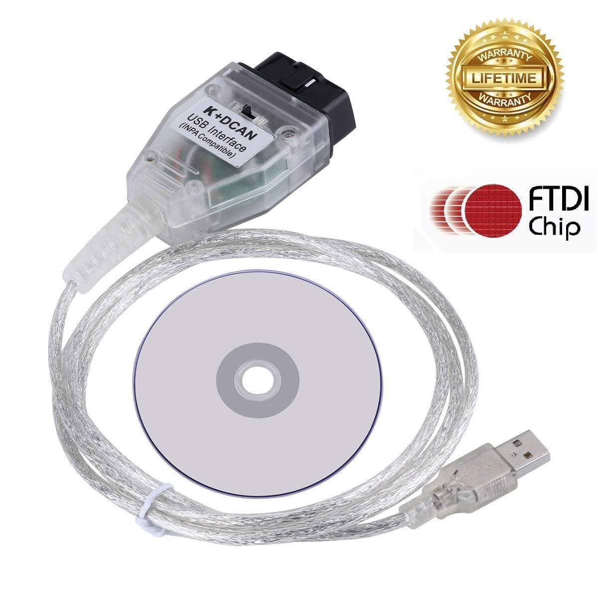 K+ CAN INPA Support E serials, BMW INPA DCAN with switch FTDI