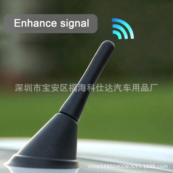 Car Antenna 6.5 cm (2.5 Inch) Universal Antenna Replacement Short Antenna Mast Roof Antenna with