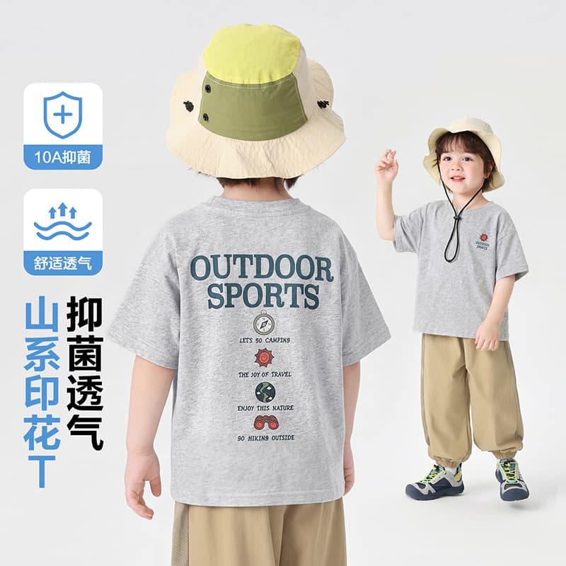 RightEuro Boys Short Sleeve T-Shirt Summer Top 2026 New Children's Summer Baby Toddler Clothing
