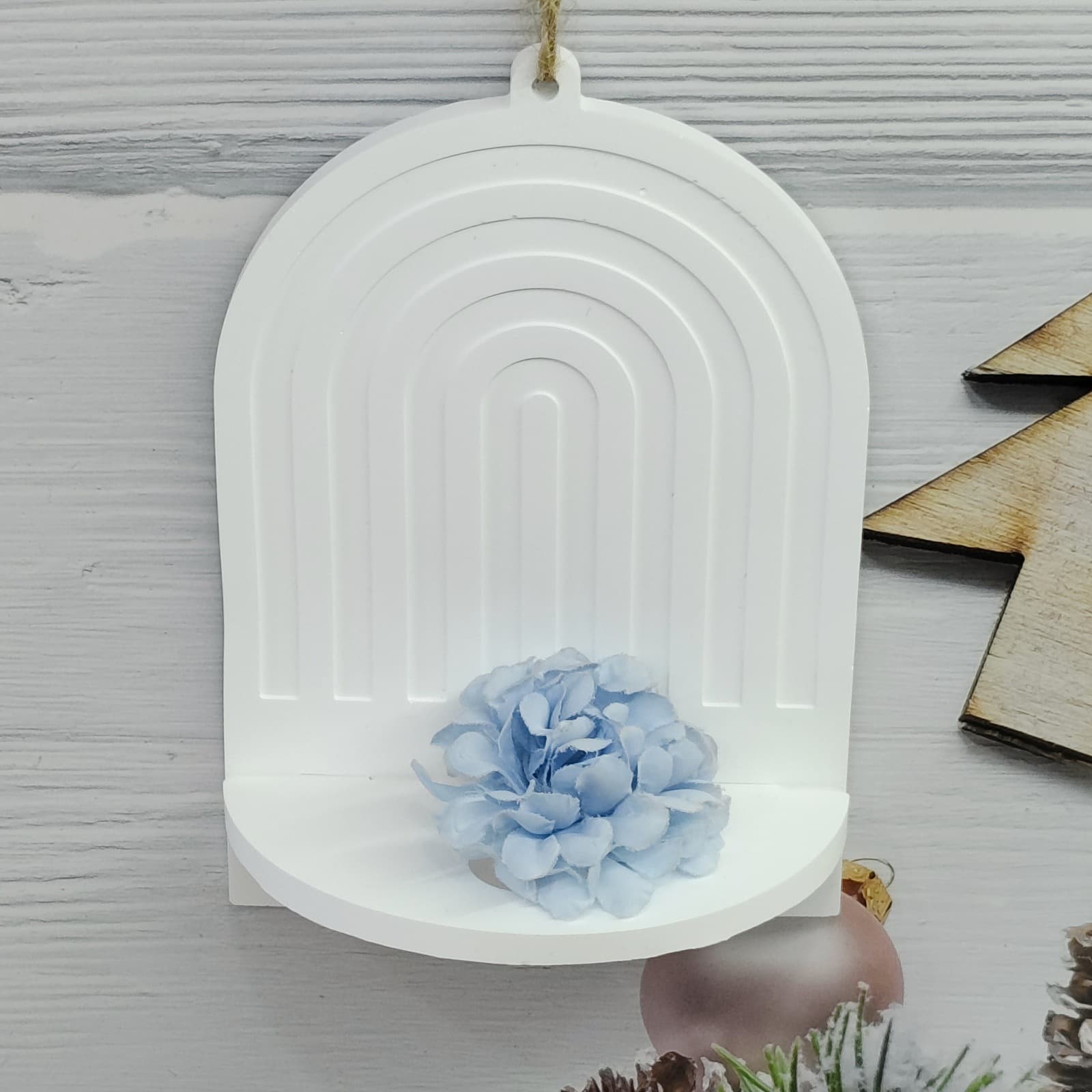 X1560 Hydroponic Hanging Ornament Decorative Cement Plaster Mold DIY Silicone Mold