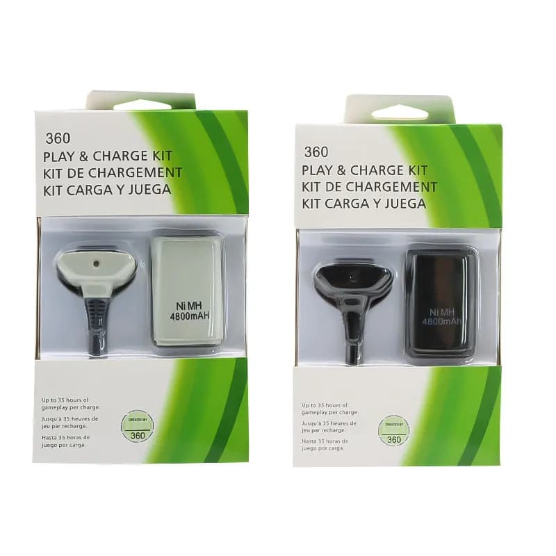 XBOX360 Controller Battery Pack with Charging Cable, 2-in-1 Game Console Battery + Charging Cable