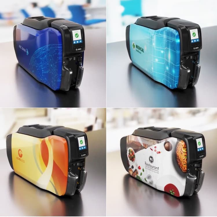 ZC100 ID card printer/card maker, health card, work PVC card printing, portrait IC card, ID document