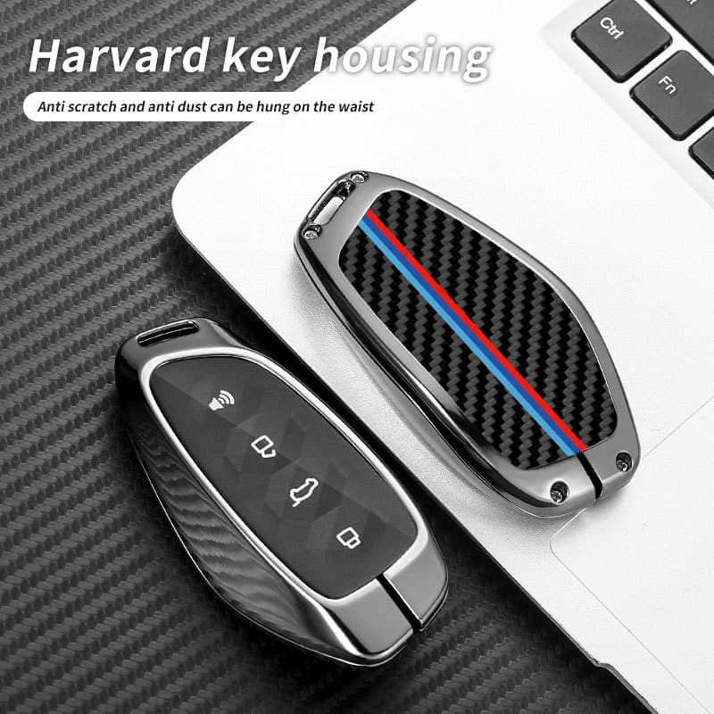 2023 New Style Great Dog Key Cover for Harbin Car Shell Buckle Men's Design Business Zinc Alloy Key Case for Car Accessory