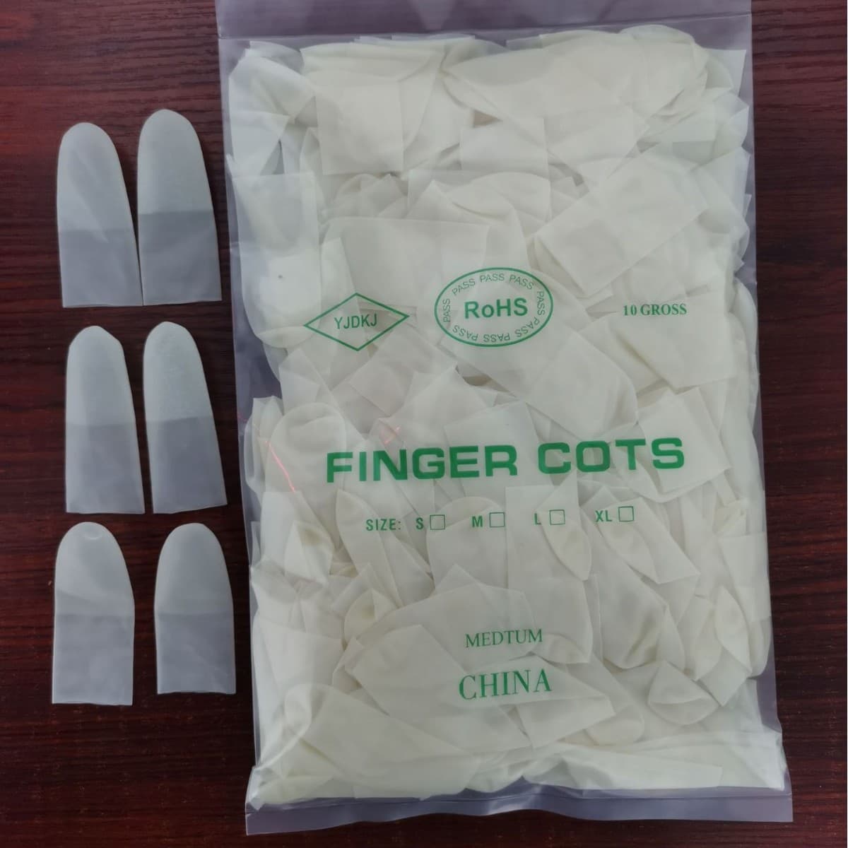 Cut-edge matte anti-slip finger cots, disposable ultra-thin, wear-resistant, semi-transparent, dust-free protective finger cots, manufacturer wholesale.