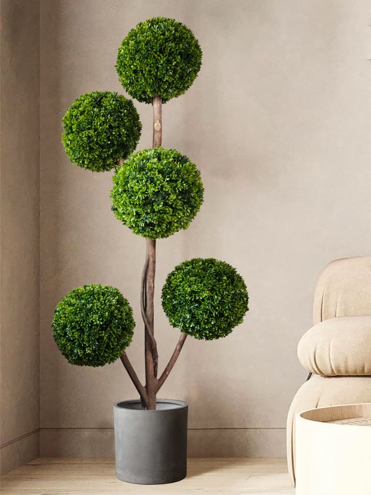 Artificial Green Plant Indoor Spherical Large Creative Fake Flower Living Room Milan Seed Bonsai Decoration