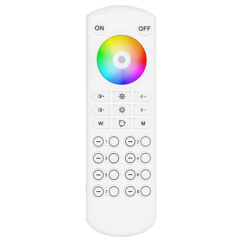 2.4G Grouping LED Dimmer Controller RGB/RGBWC Multicolor Light Strip Smart Grouping Wireless Touch Dimmer