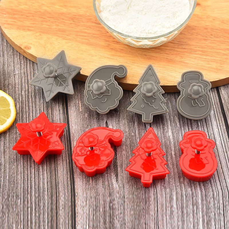 Wholesale PP Plastic Christmas Cookie and Cake Molds, Kitchen Embossed Baking Molds
