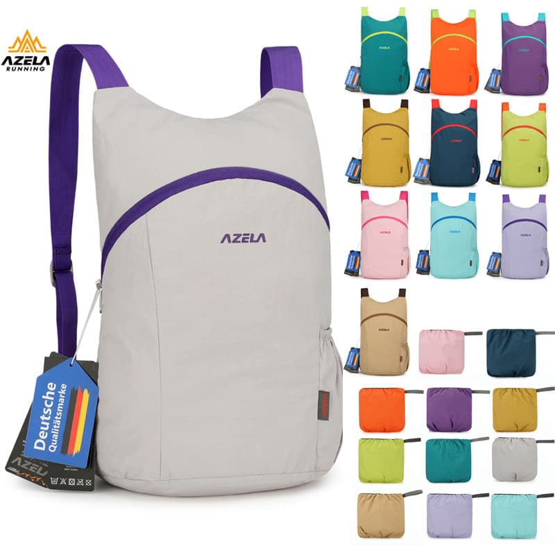 AZELA Outdoor Foldable Duffel Bag, Large Capacity, Lightweight, for Travel, Sports, Hiking, and Mountaineering
