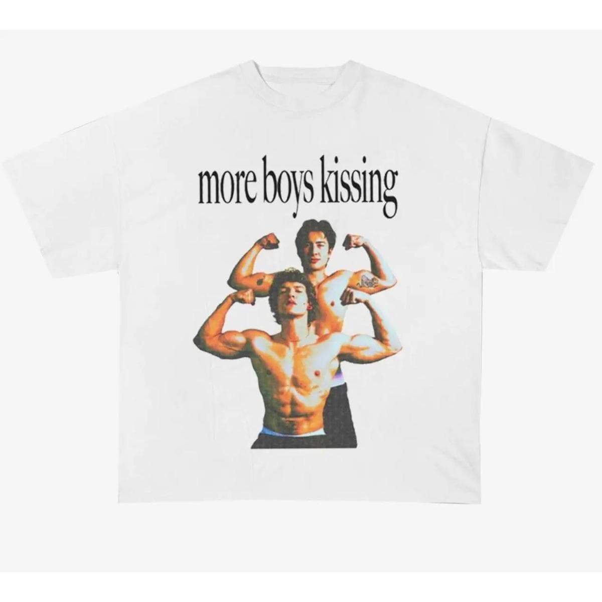 Cross-border EU Size More Boys Kissing Shirt Heated Rivalry 90s Bootleg T