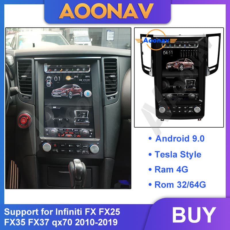 For Infiniti FX FX25 FX35 2010-2019 Car Stereo Car Radio