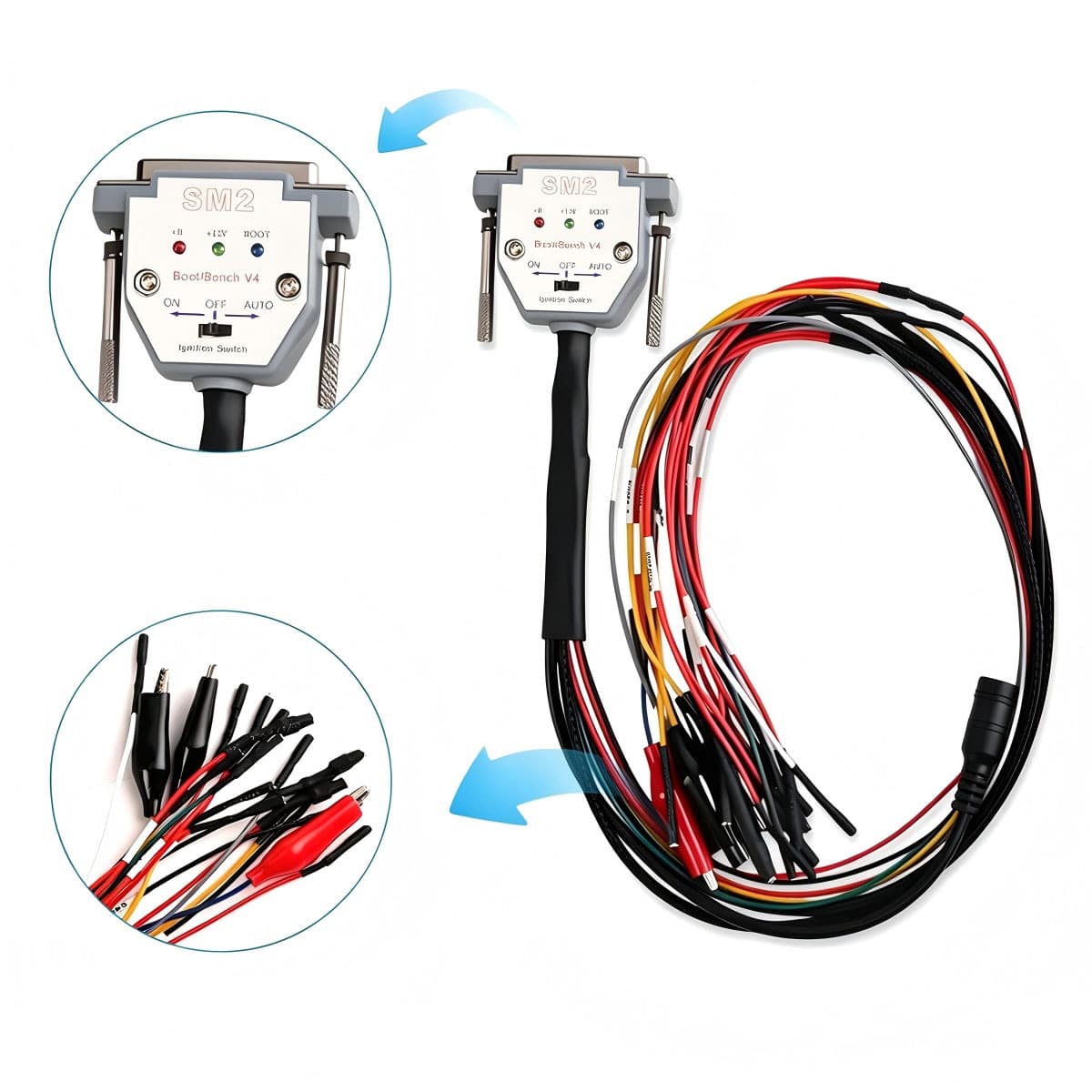 SM2 PRO J2534 VCI ECU Program Dongle 67 IN 1 V1.20 Encrypted