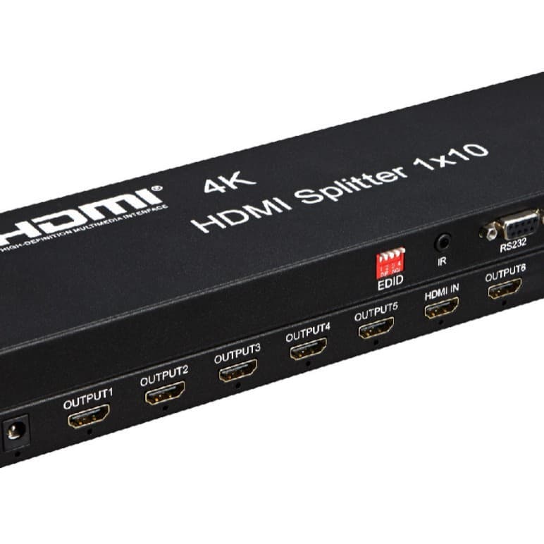 HDMI Splitter 1-in 10-out 4K Digital High-Definition Video Screen Divider