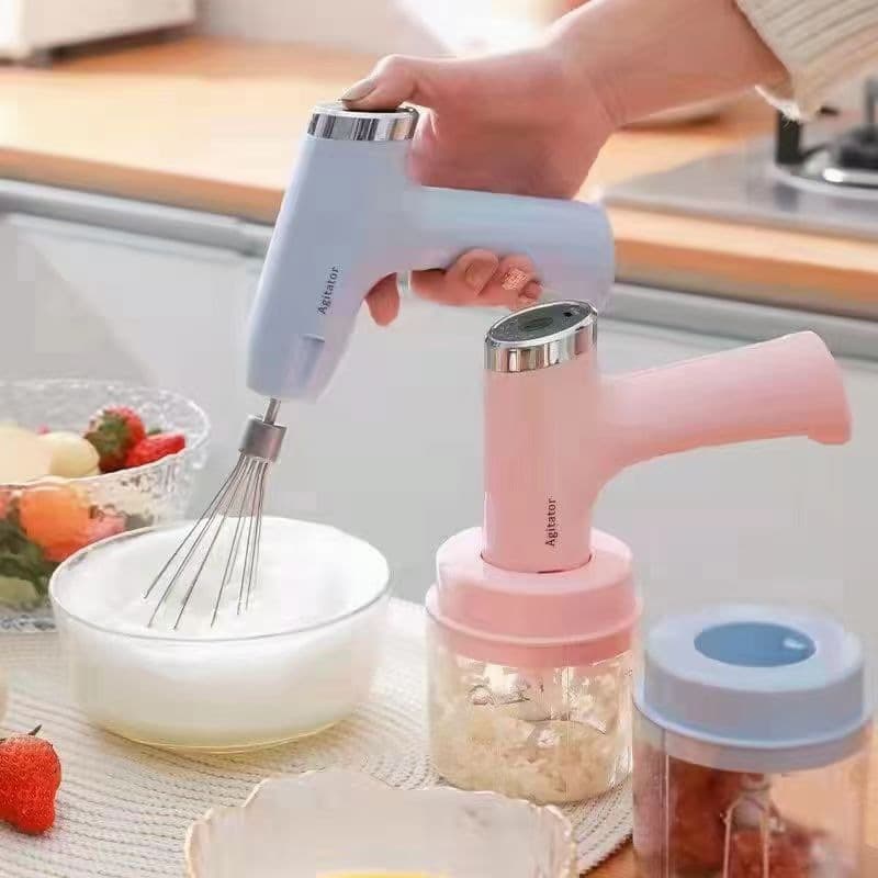 New Mini Wireless Kitchen Food Processor Portable Blender Garlic Masher Home Garlic Mincer Meat Grinder