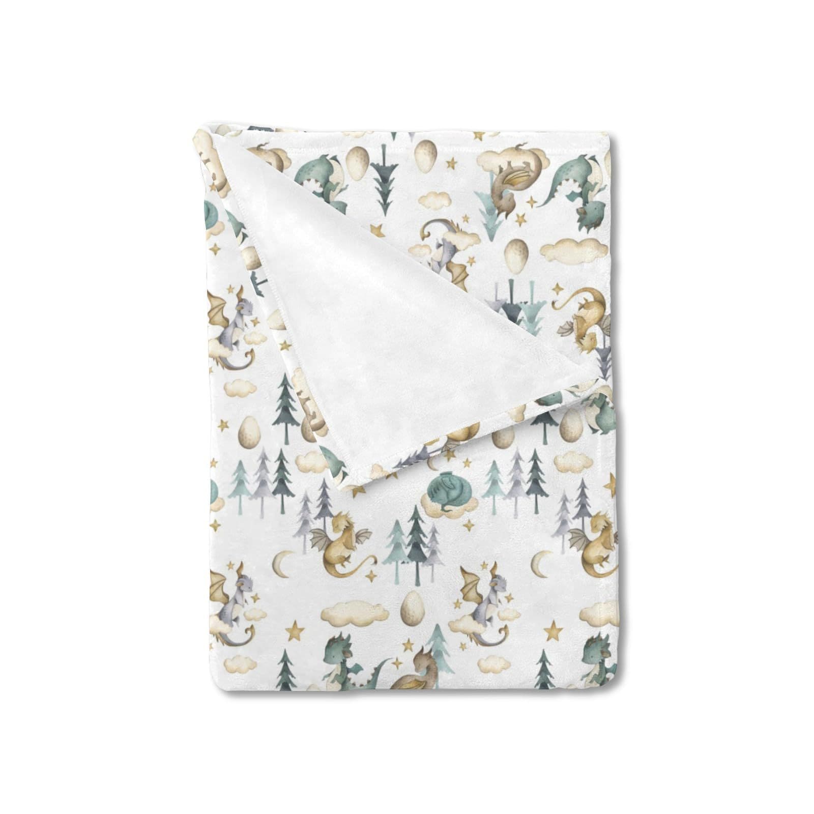 Cute Longlong Fairy Tale Baby Blanket for Boys, Bath Gift, Cloud Moon, Star Egg, Pine Flannel, Bedding
