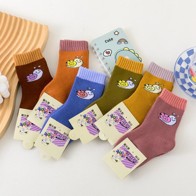 Winter Children's Thick High-Terry Socks Long Kids Socks Boys Girls Socks Student Socks
